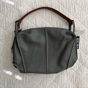 The Sak - Gray Leather Women's Bag - Brand new NWT
